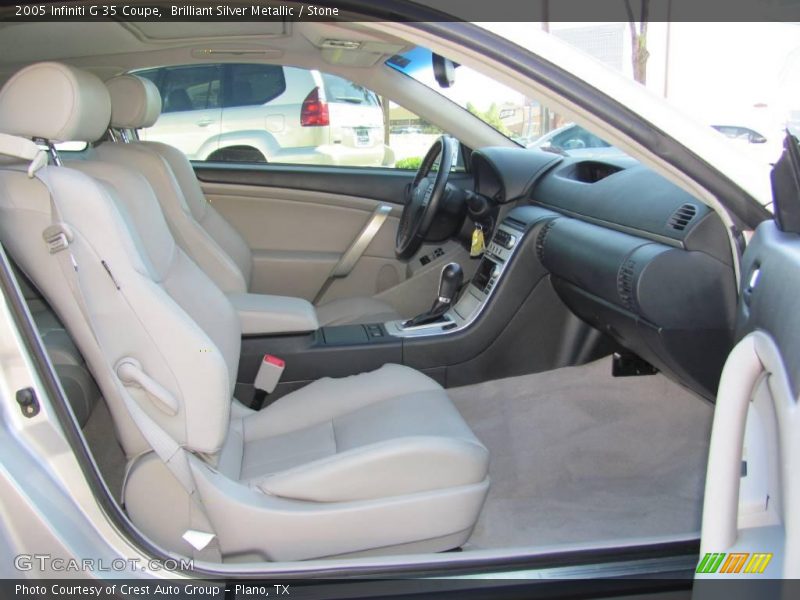 Brilliant Silver Metallic / Stone 2005 Infiniti G 35 Coupe