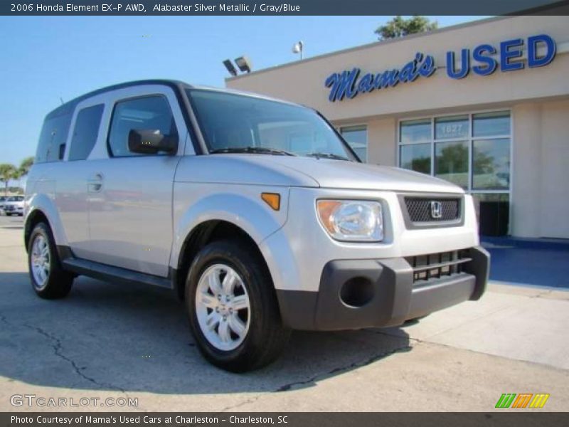 Alabaster Silver Metallic / Gray/Blue 2006 Honda Element EX-P AWD