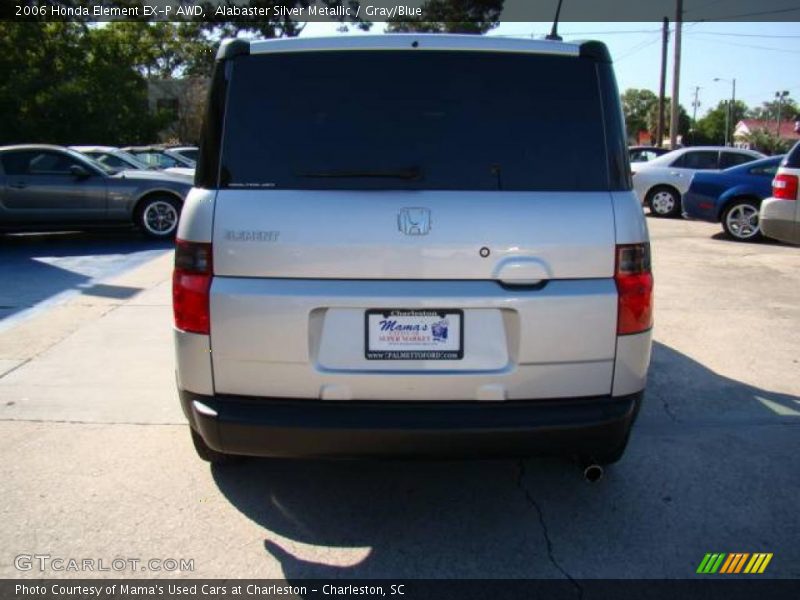 Alabaster Silver Metallic / Gray/Blue 2006 Honda Element EX-P AWD