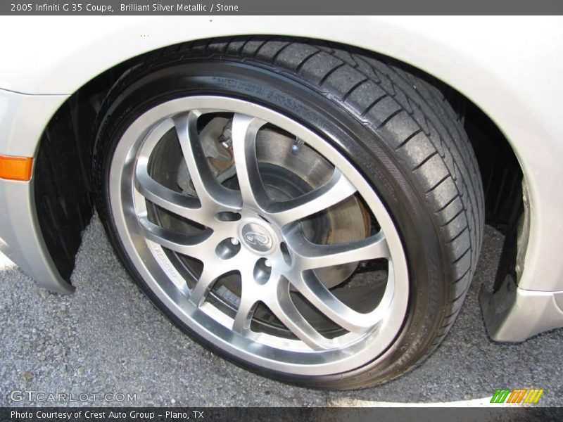 Brilliant Silver Metallic / Stone 2005 Infiniti G 35 Coupe