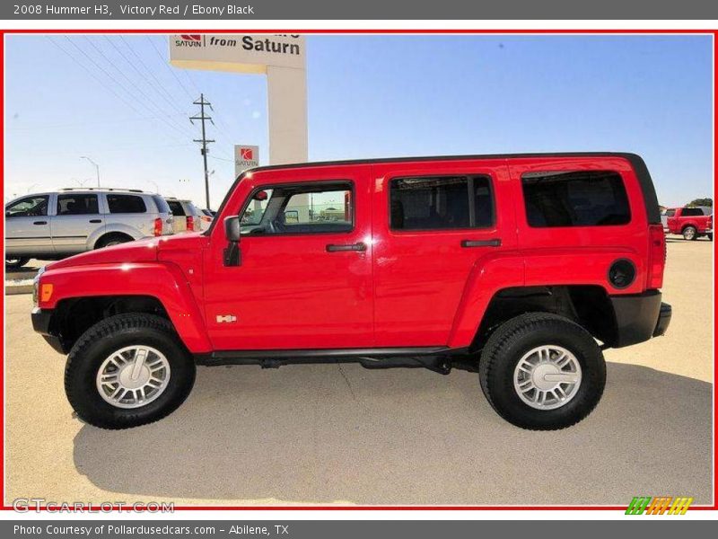 Victory Red / Ebony Black 2008 Hummer H3
