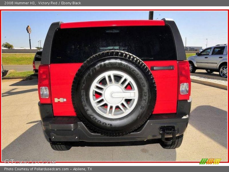 Victory Red / Ebony Black 2008 Hummer H3
