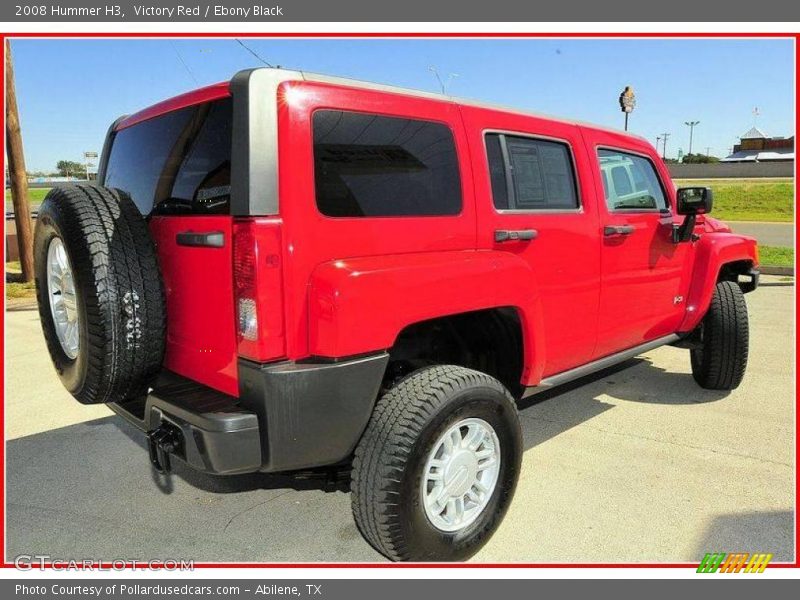 Victory Red / Ebony Black 2008 Hummer H3