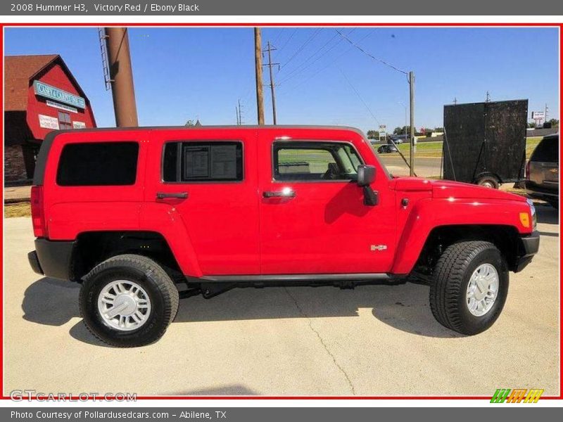 Victory Red / Ebony Black 2008 Hummer H3