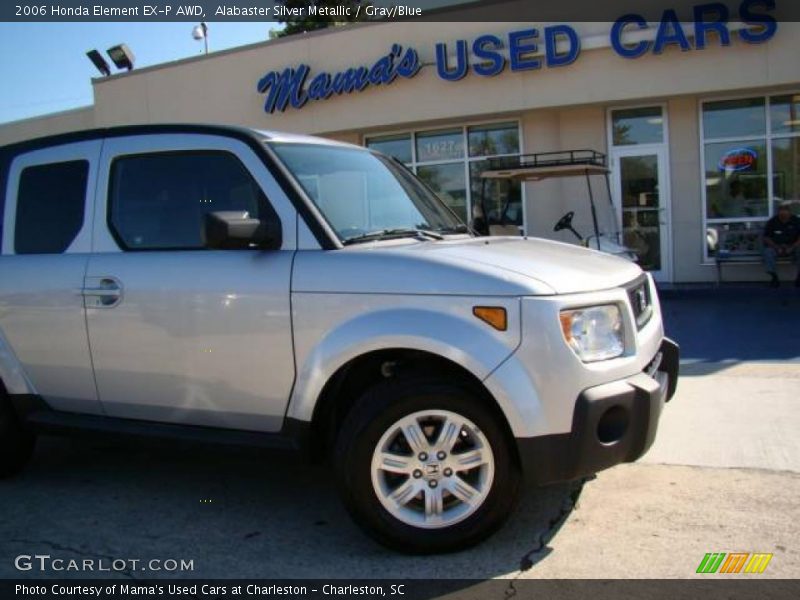 Alabaster Silver Metallic / Gray/Blue 2006 Honda Element EX-P AWD