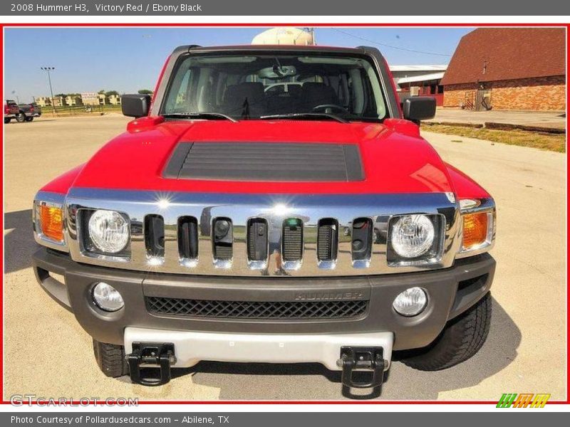Victory Red / Ebony Black 2008 Hummer H3