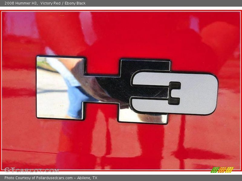 Victory Red / Ebony Black 2008 Hummer H3