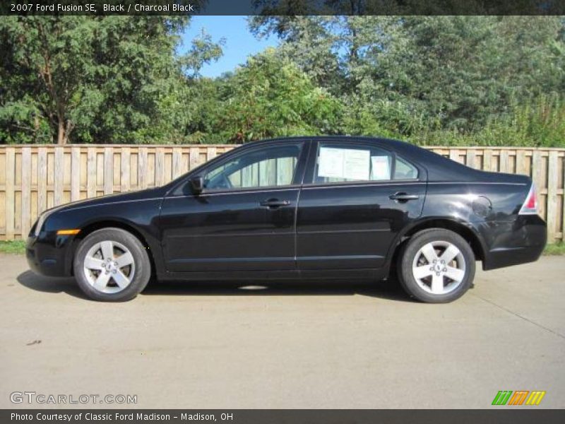 Black / Charcoal Black 2007 Ford Fusion SE