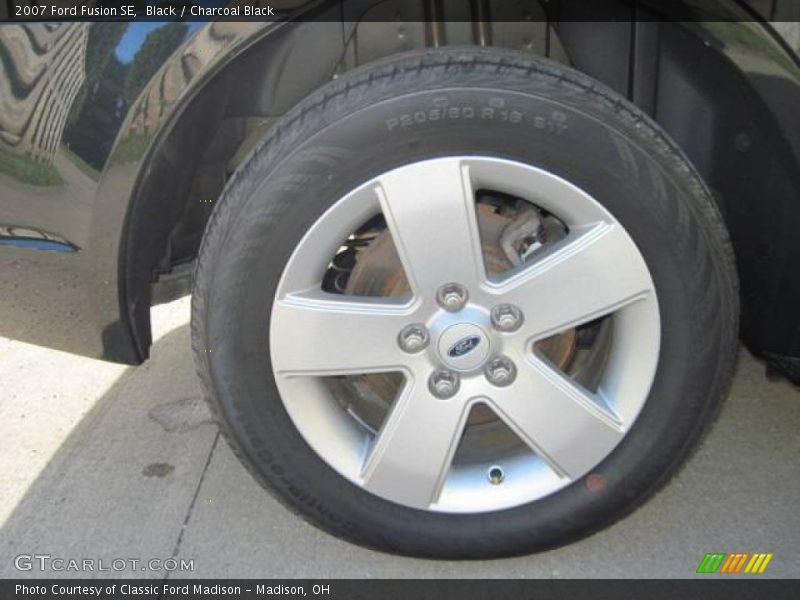 Black / Charcoal Black 2007 Ford Fusion SE