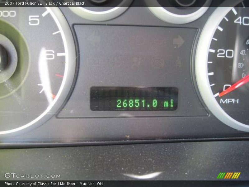 Black / Charcoal Black 2007 Ford Fusion SE