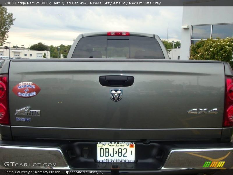 Mineral Gray Metallic / Medium Slate Gray 2008 Dodge Ram 2500 Big Horn Quad Cab 4x4