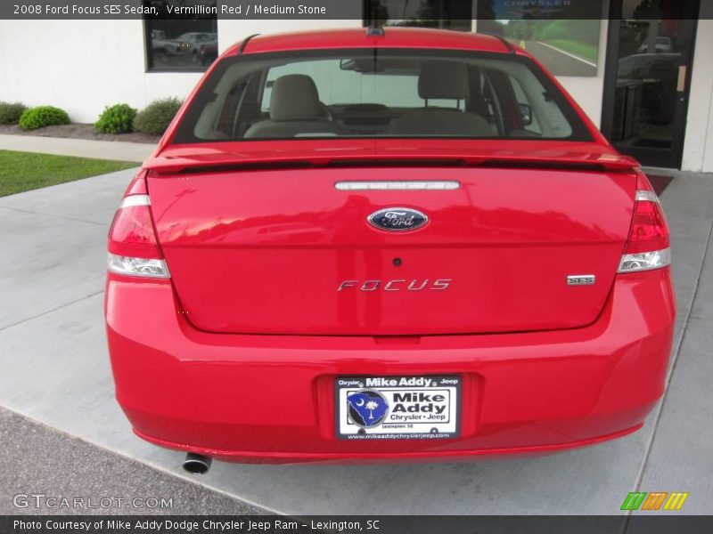 Vermillion Red / Medium Stone 2008 Ford Focus SES Sedan