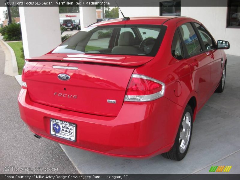 Vermillion Red / Medium Stone 2008 Ford Focus SES Sedan