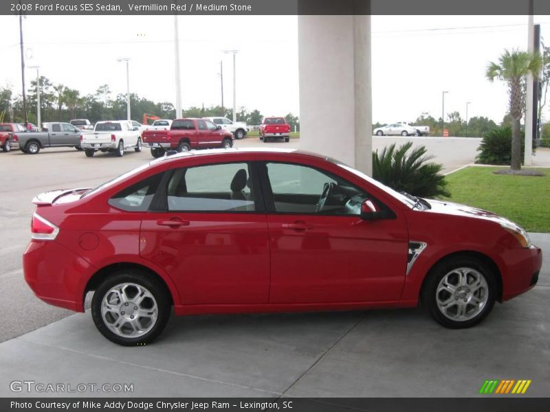 Vermillion Red / Medium Stone 2008 Ford Focus SES Sedan