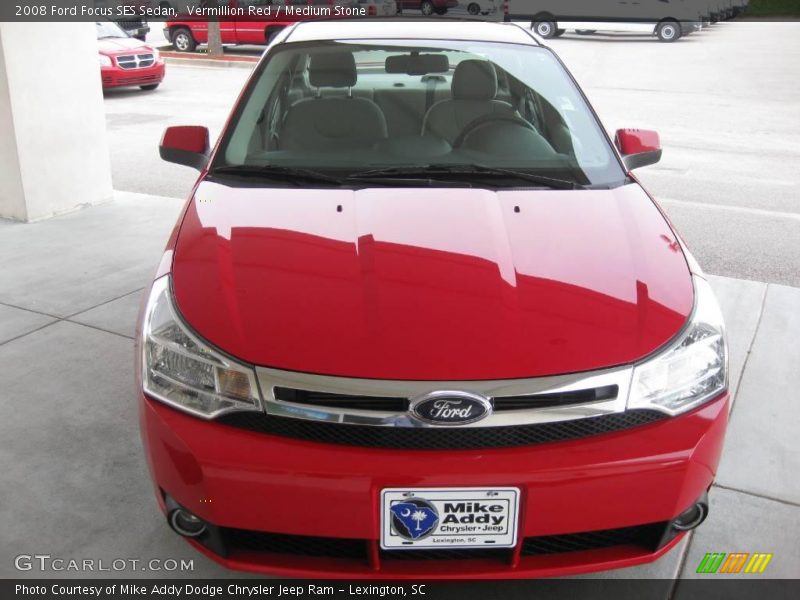 Vermillion Red / Medium Stone 2008 Ford Focus SES Sedan
