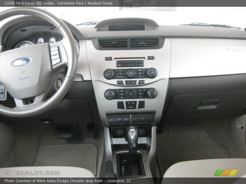 Vermillion Red / Medium Stone 2008 Ford Focus SES Sedan