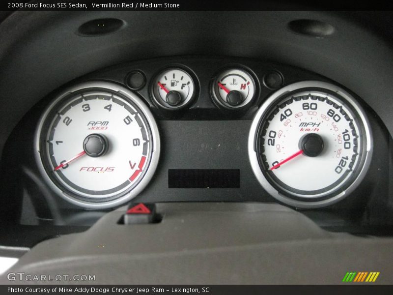 Vermillion Red / Medium Stone 2008 Ford Focus SES Sedan
