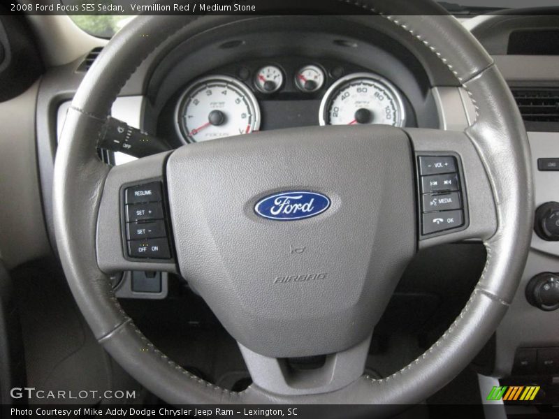 Vermillion Red / Medium Stone 2008 Ford Focus SES Sedan