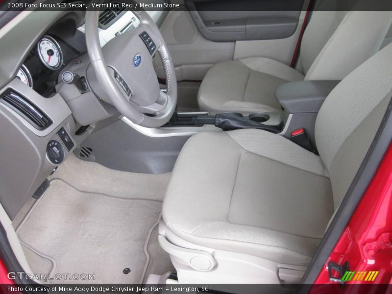 Vermillion Red / Medium Stone 2008 Ford Focus SES Sedan