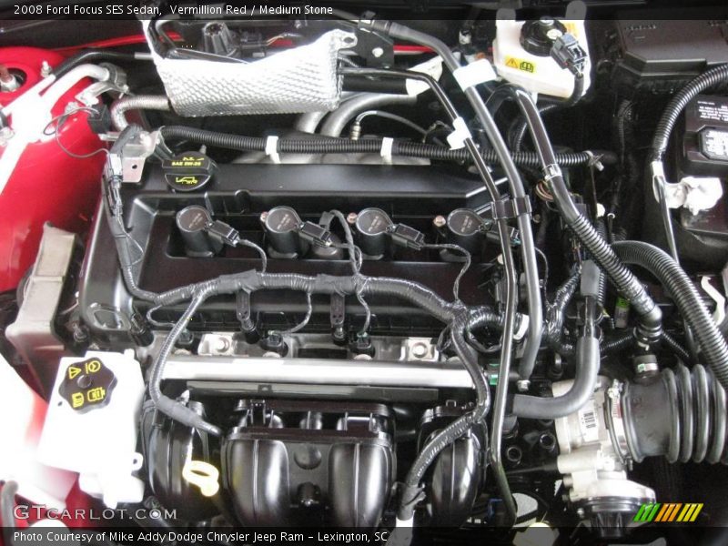 Vermillion Red / Medium Stone 2008 Ford Focus SES Sedan