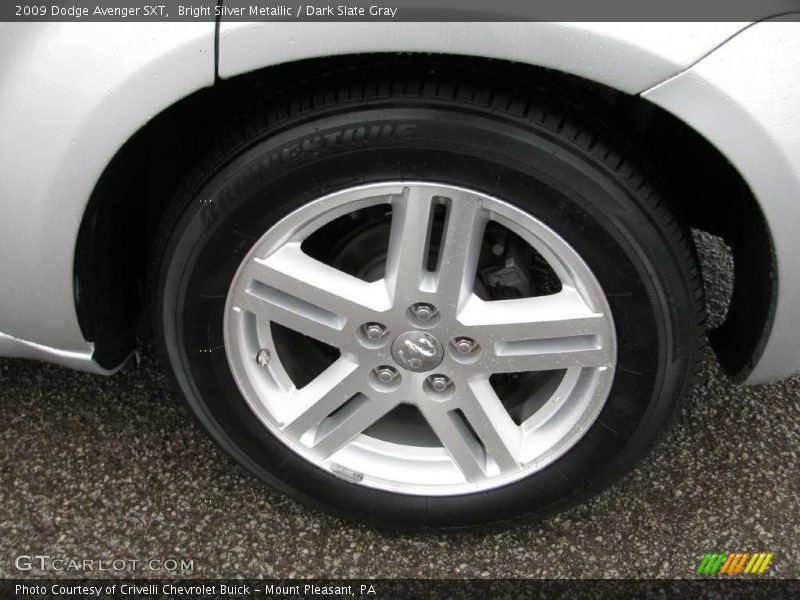 Bright Silver Metallic / Dark Slate Gray 2009 Dodge Avenger SXT