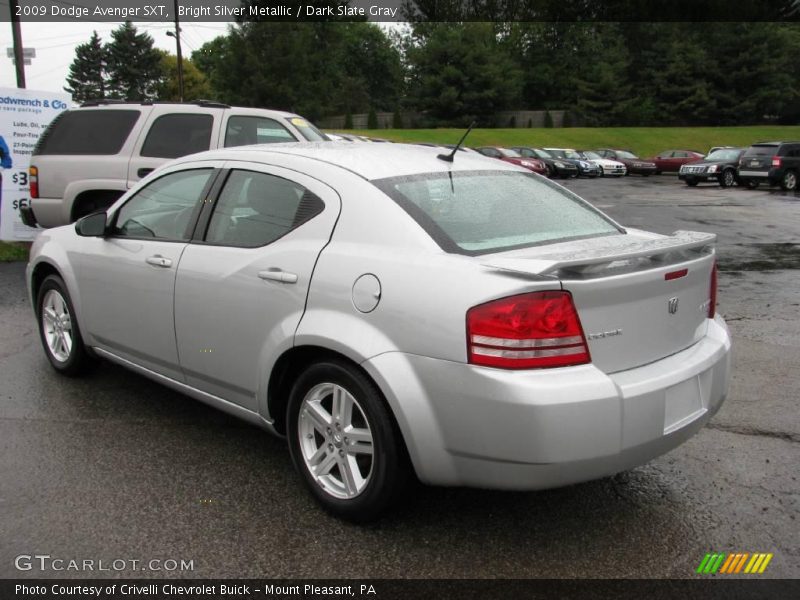 Bright Silver Metallic / Dark Slate Gray 2009 Dodge Avenger SXT