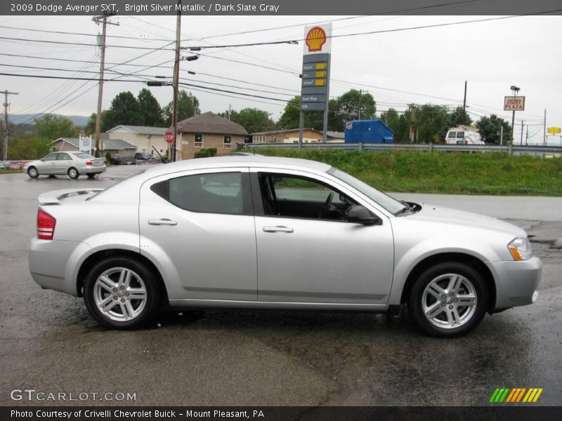 Bright Silver Metallic / Dark Slate Gray 2009 Dodge Avenger SXT
