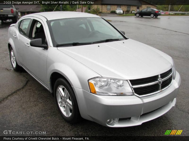 Bright Silver Metallic / Dark Slate Gray 2009 Dodge Avenger SXT