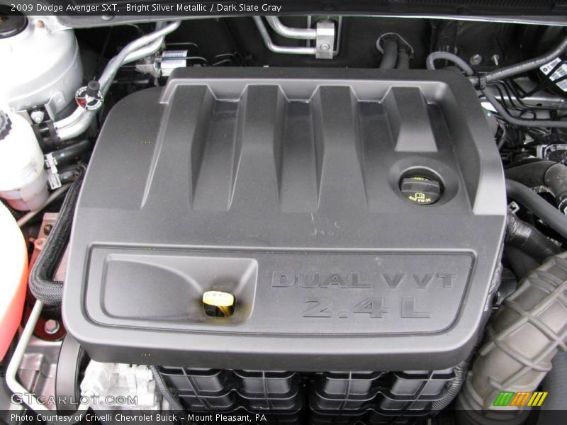 Bright Silver Metallic / Dark Slate Gray 2009 Dodge Avenger SXT