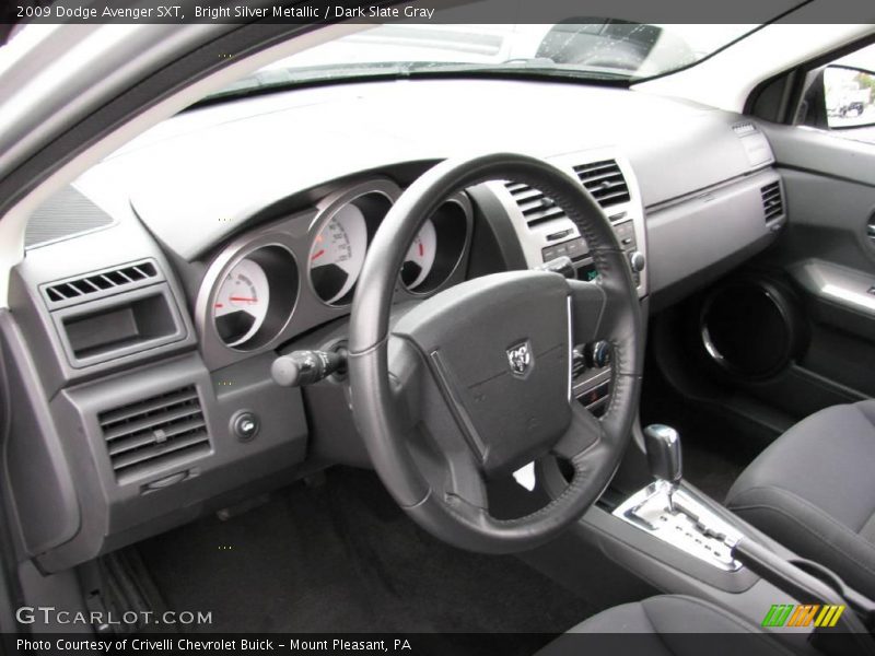 Bright Silver Metallic / Dark Slate Gray 2009 Dodge Avenger SXT