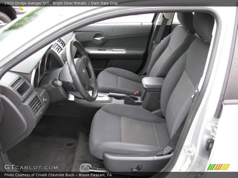 Bright Silver Metallic / Dark Slate Gray 2009 Dodge Avenger SXT