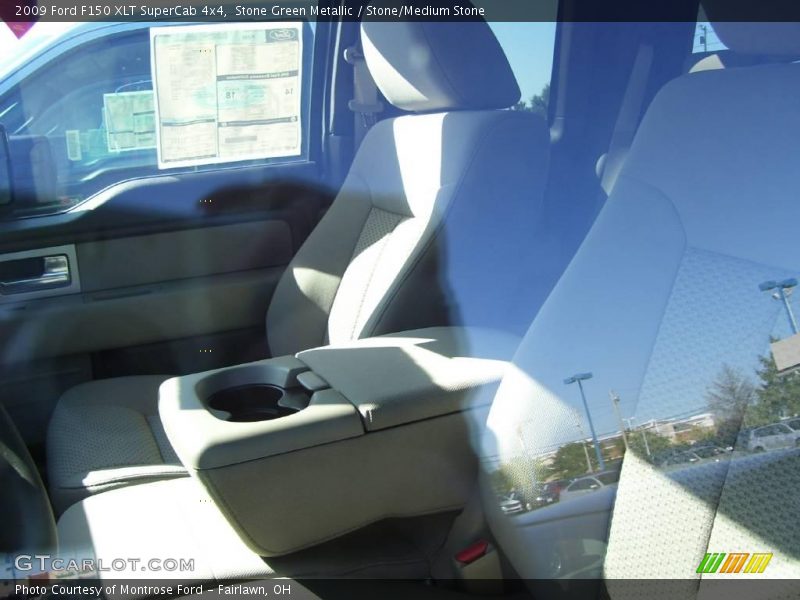 Stone Green Metallic / Stone/Medium Stone 2009 Ford F150 XLT SuperCab 4x4