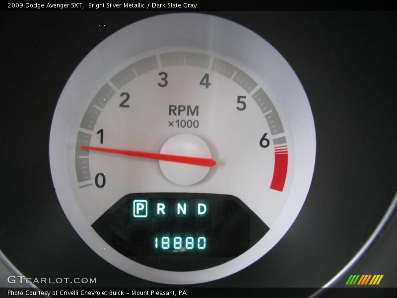 Bright Silver Metallic / Dark Slate Gray 2009 Dodge Avenger SXT