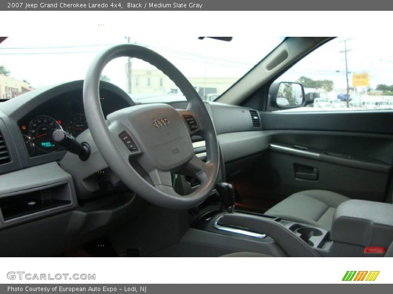 Black / Medium Slate Gray 2007 Jeep Grand Cherokee Laredo 4x4
