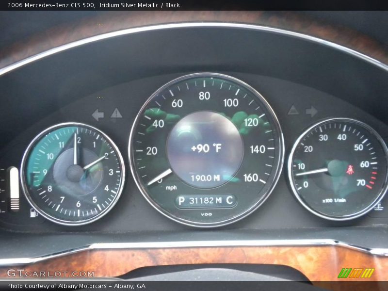 Iridium Silver Metallic / Black 2006 Mercedes-Benz CLS 500