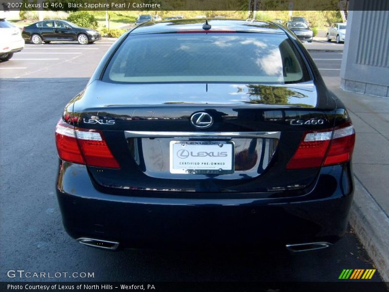 Black Sapphire Pearl / Cashmere 2007 Lexus LS 460