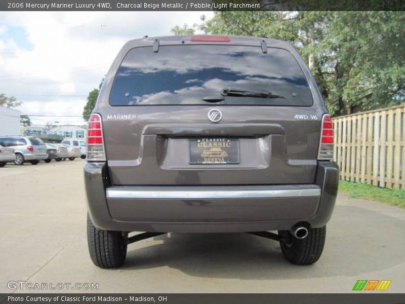 Charcoal Beige Metallic / Pebble/Light Parchment 2006 Mercury Mariner Luxury 4WD