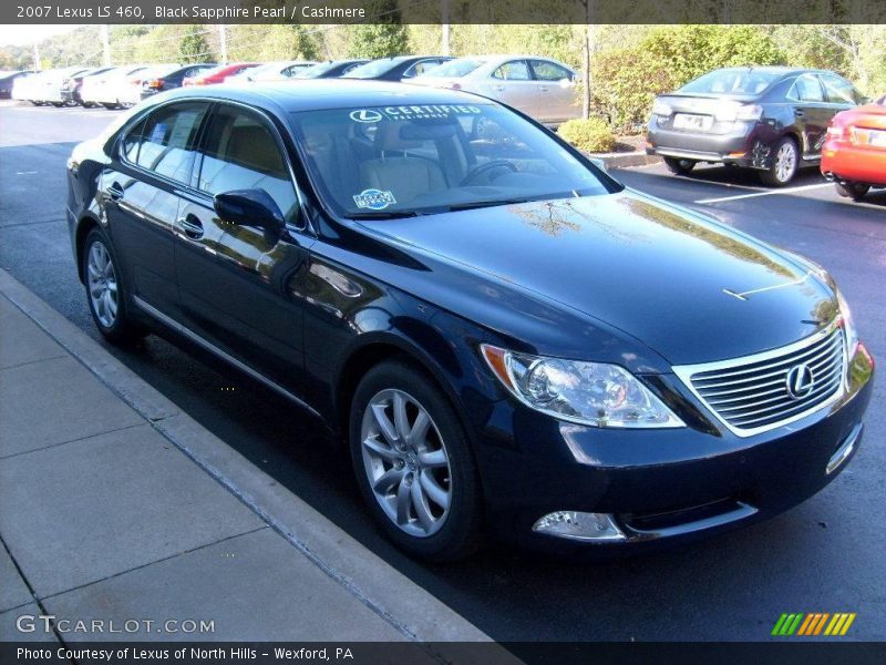Black Sapphire Pearl / Cashmere 2007 Lexus LS 460