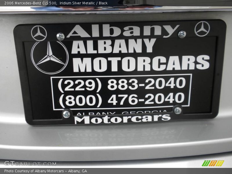 Iridium Silver Metallic / Black 2006 Mercedes-Benz CLS 500