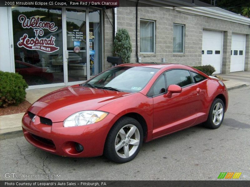 Rave Red / Dark Charcoal 2008 Mitsubishi Eclipse GS Coupe
