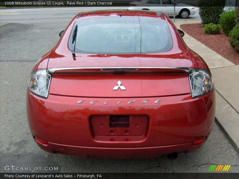 Rave Red / Dark Charcoal 2008 Mitsubishi Eclipse GS Coupe