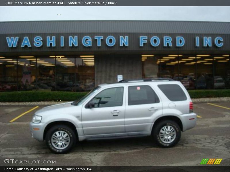 Satellite Silver Metallic / Black 2006 Mercury Mariner Premier 4WD