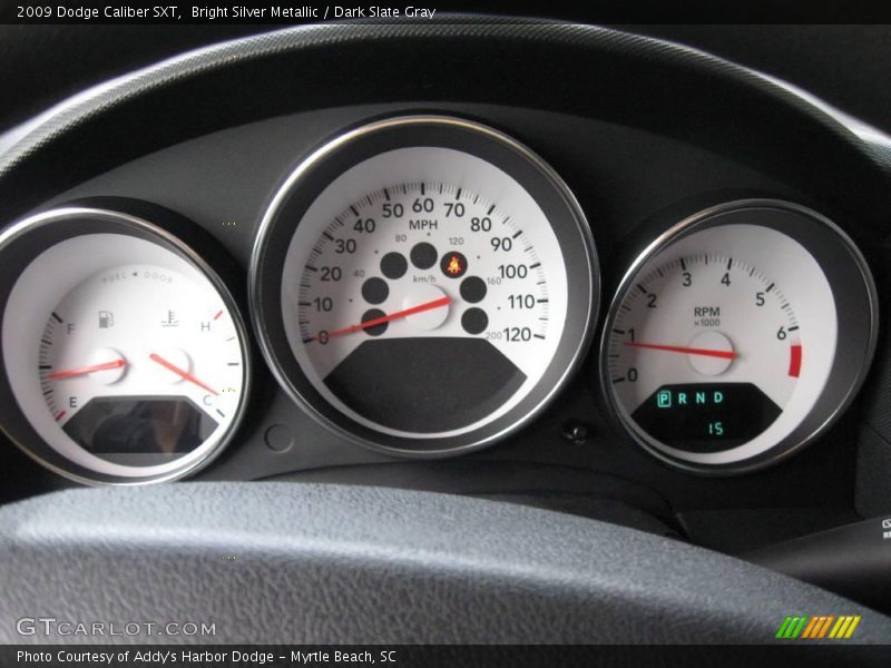 Bright Silver Metallic / Dark Slate Gray 2009 Dodge Caliber SXT