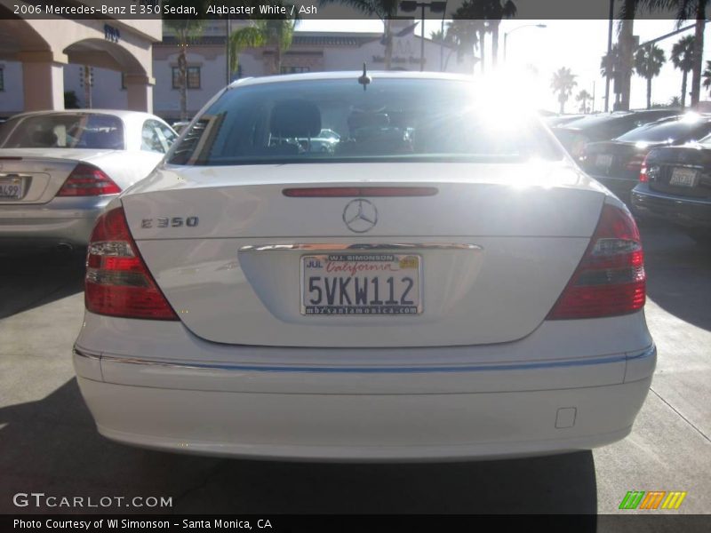 Alabaster White / Ash 2006 Mercedes-Benz E 350 Sedan