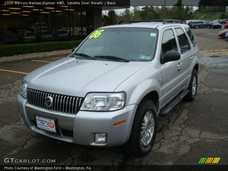 Satellite Silver Metallic / Black 2006 Mercury Mariner Premier 4WD