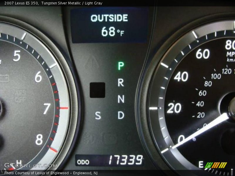 Tungsten Silver Metallic / Light Gray 2007 Lexus ES 350