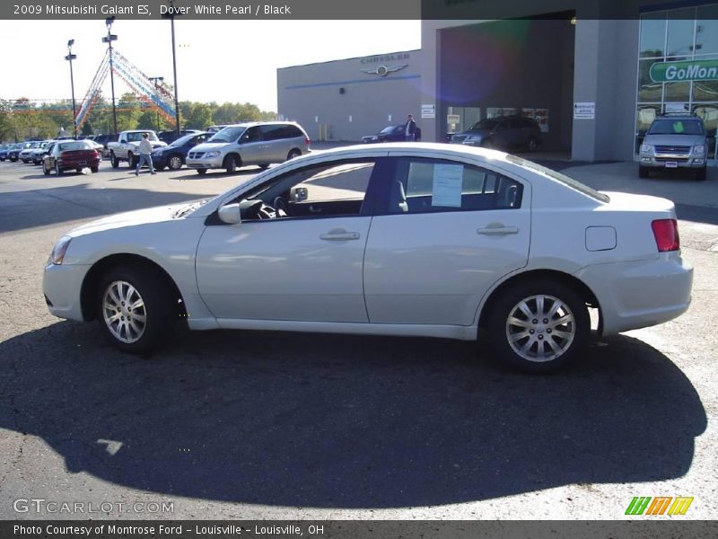 Dover White Pearl / Black 2009 Mitsubishi Galant ES