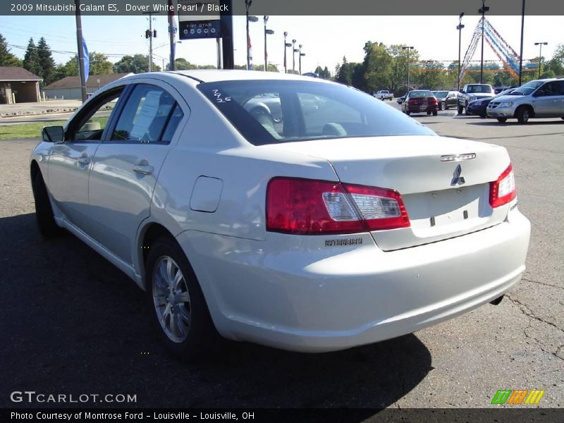 Dover White Pearl / Black 2009 Mitsubishi Galant ES