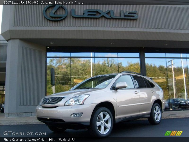 Savannah Beige Metallic / Ivory 2007 Lexus RX 350 AWD