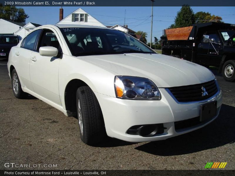 Dover White Pearl / Black 2009 Mitsubishi Galant ES